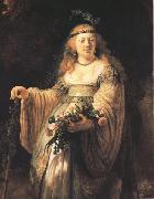 REMBRANDT Harmenszoon van Rijn flora (mk33) oil painting